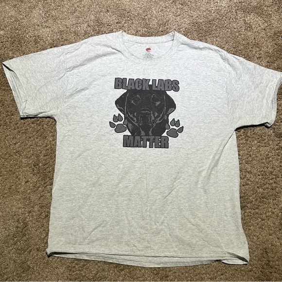 Hanes tagless black lab tshirt size XL BG - Picture 1 of 4